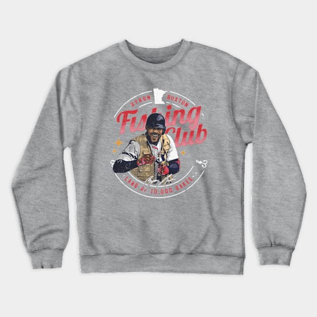 Byron Buxton Minnesota Fishing Club Crewneck Sweatshirt by Jesse Gorrell